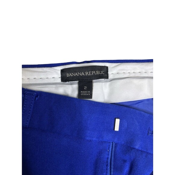 BANANA REPUBLIC Women's Blue Sloan Pants Slacks Size 2 Business Pockets - Picture 4 of 13